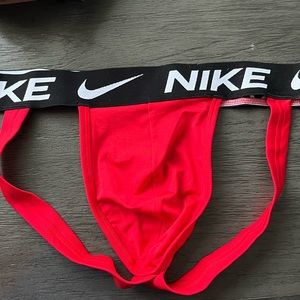Rare Red NIKE Essential Dri-FIT Micro Jock Strap